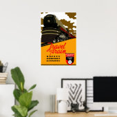 Poster Vintage Reizen Per Trein Canada 2 (Thuiskantoor)