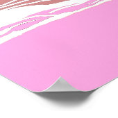 Poster Vintage Retro Roze Meisje Diva 2 (Hoek)