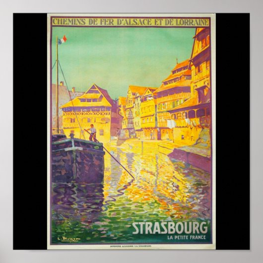 Poster-Vintage Revel-Strasbourg Poster (Voorkant)