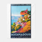 Poster vintage - Rocamadour Fleece Deken (Voorkant)