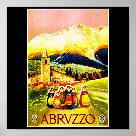 Poster-Vintage Travel-Abruzzo Poster (Voorkant)