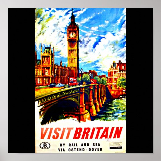 Poster-Vintage Travel Art-Groot-Brittannië Poster (Voorkant)