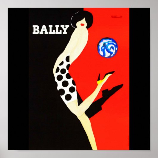 Poster-Vintage Travel-Bally Poster (Voorkant)