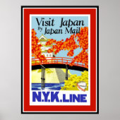 Poster Vintage Travel Japan (Voorkant)