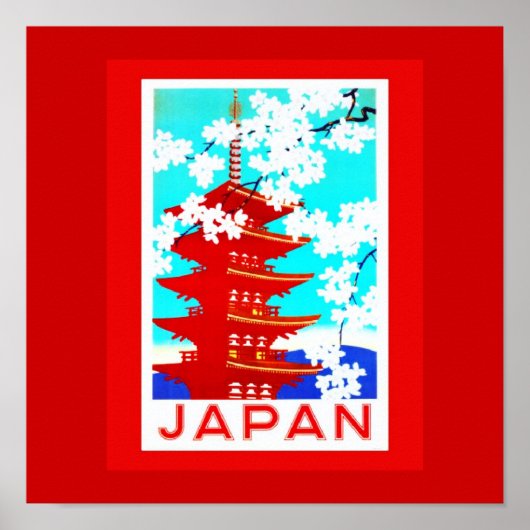 Poster-Vintage Travel-Japan 2 Poster (Voorkant)