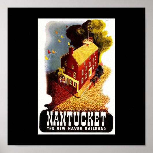Poster-Vintage Travel-Nantucket Poster (Voorkant)