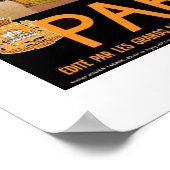 Poster Vintage Travel Paris 2 (Hoek)