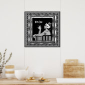 Poster Vintage Wijnbar Art Deco (Keuken)