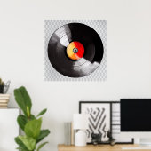 Poster Vinylrecord (Thuiskantoor)
