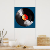 Poster Vinylrecord (Keuken)