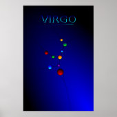 Poster Virgo Constellation (Voorkant)