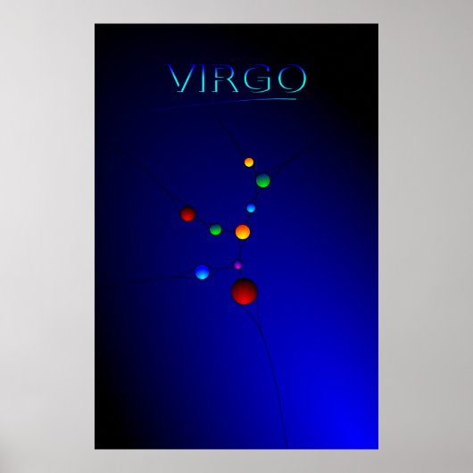 Poster Virgo Constellation (Voorkant)