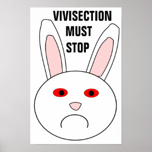 Poster Vivisectie Moet Stoppen
