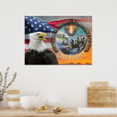POSTER Vlag Eagle Tea Party (Verenigde Staten) (Keuken)