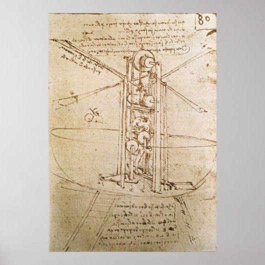 Poster vliegmachine (Voorkant)