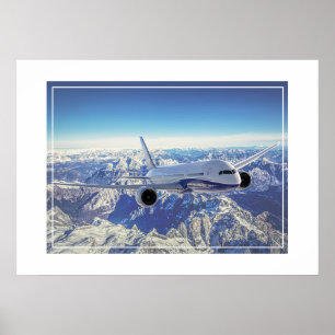 Poster Vliegtuig
