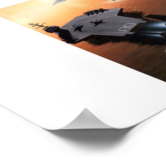 Poster Vliegtuig (Hoek)