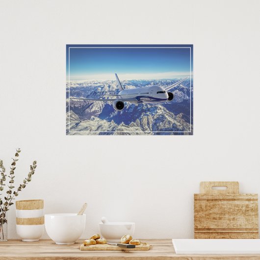 Poster Vliegtuig (Keuken)