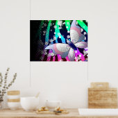 Poster vlinder (aanpasbaar!) (Keuken)