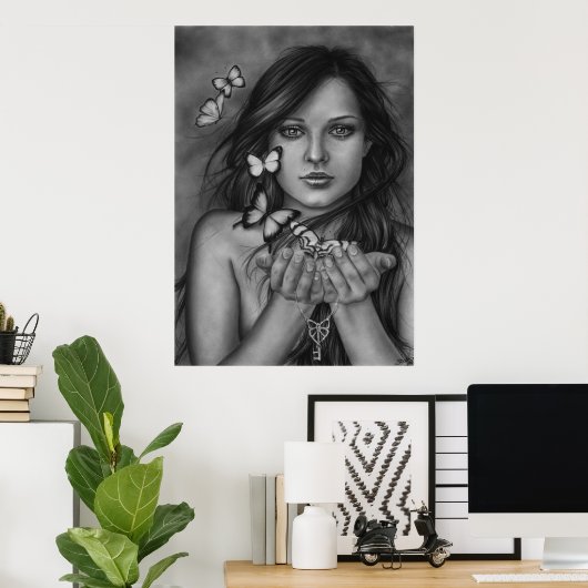 Poster vlinders losmaken (Thuiskantoor)