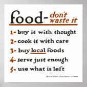 poster "Voedsel—Verspil het niet" (Voorkant)