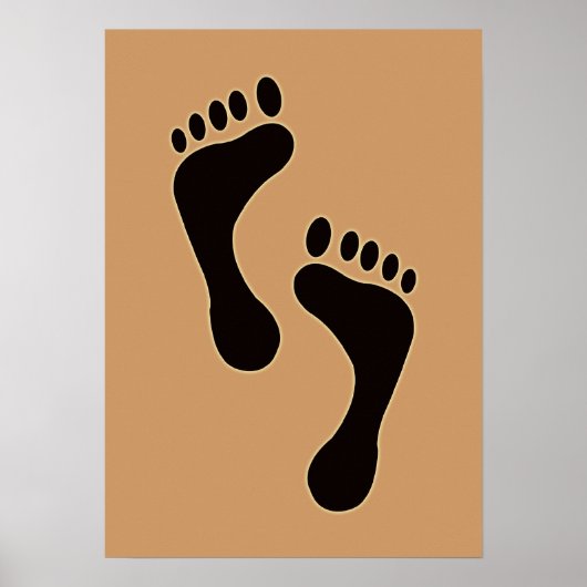 Poster voetafdrukken (Voorkant)