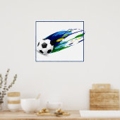 Poster-Voetbal 24 x 20 inch Poster (Keuken)