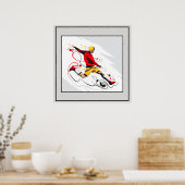 Poster-Voetbal 24 x 24 inch Poster (Keuken)