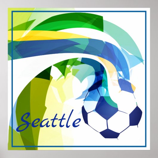 Poster-Voetbal 24 x 24 inch Poster (Voorkant)