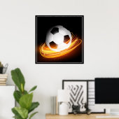 Poster-Voetbal 24 x 24 inch Poster (Thuiskantoor)