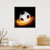 Poster-Voetbal 24 x 24 inch Poster (Keuken)
