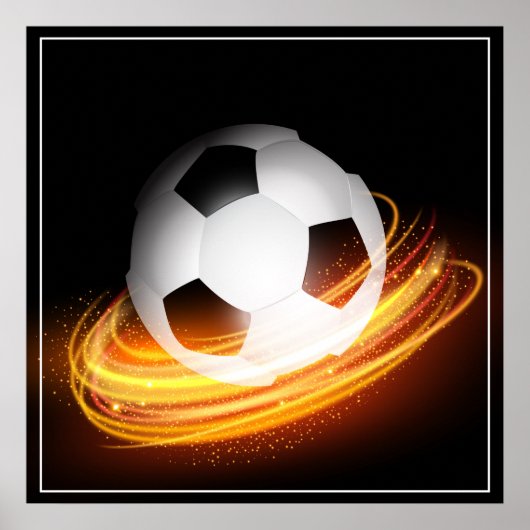 Poster-Voetbal 24 x 24 inch Poster (Voorkant)