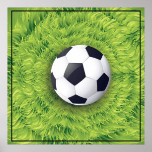 Poster-Voetbal 24 x 24 inch Poster