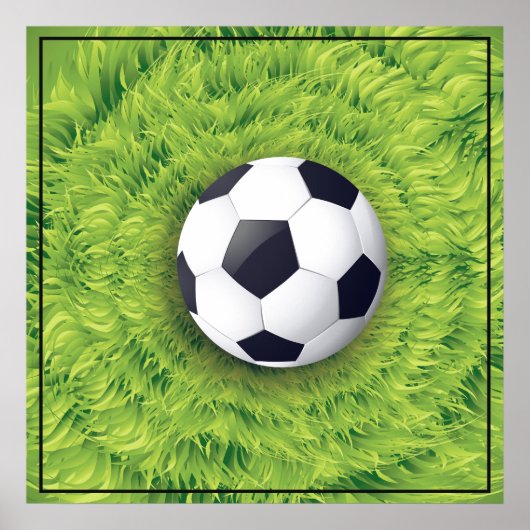 Poster-Voetbal 24 x 24 inch Poster (Voorkant)
