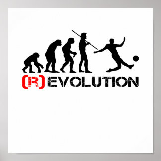 Poster Voetbal Evolution/Revolution Chart