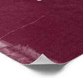 Poster Voetbal in Maroon Denim 010 (Hoek)