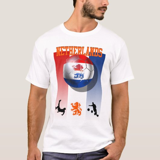 Poster Voetbal Oranje T-shirt (Voorkant)