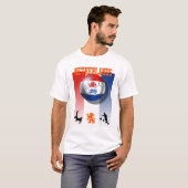 Poster Voetbal Oranje T-shirt (Voorkant volledig)