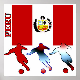 Poster Voetbal Peru
