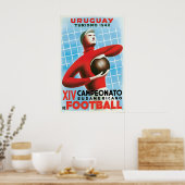 Poster Voetbal Uruguay Zuid-Amerikaans (Keuken)