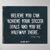 Poster Voetbaldoelen in Ripped Denim 010 (Voorkant)