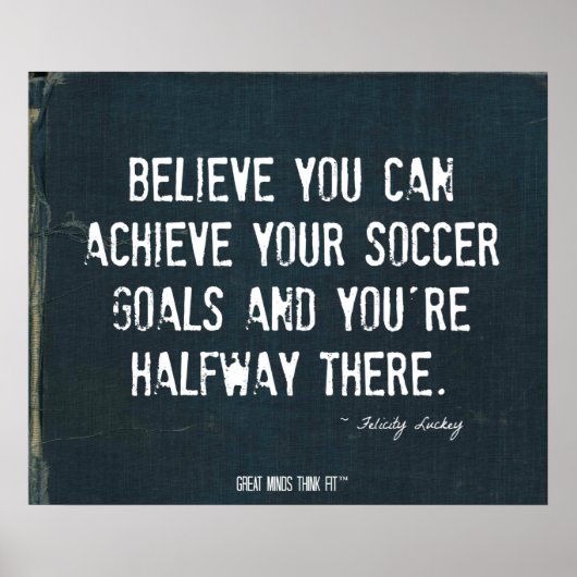 Poster Voetbaldoelen in Ripped Denim 010 (Voorkant)