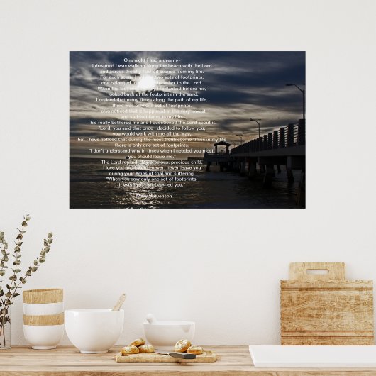 Poster voetstappen (Keuken)