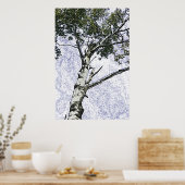 Poster vogelboom (Keuken)