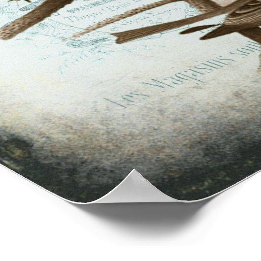 Poster  vogelfamilie (Hoek)