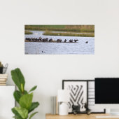 Poster Vogels in het Toevluchtsoord (Thuiskantoor)