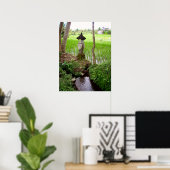 Poster vol (18 x 24 inch) Rijstveld Temple Bali (Thuiskantoor)