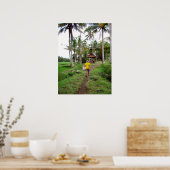 Poster vol (18 x 24 inch) Rijstwerker (Keuken)