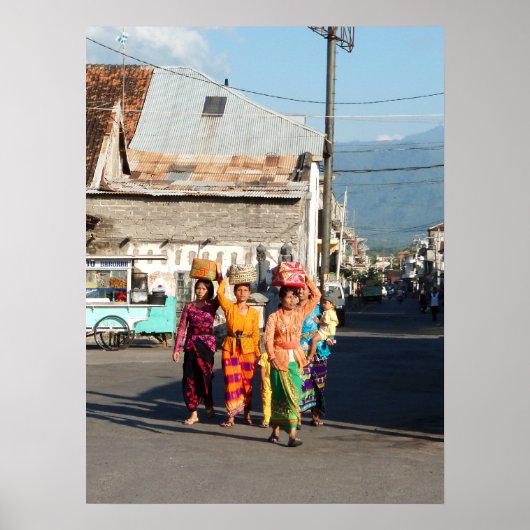 Poster vol (18 x 24 inch) Singaraja Bali Indonesia (Voorkant)