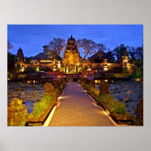 Poster vol (24 x 18 inch) Cafe Lotus Temple Ubud B